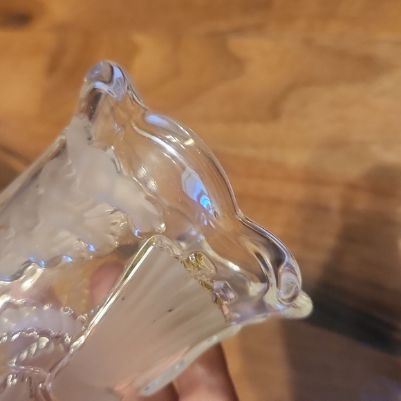 Home Beautiful Frosted Crystal Christmas Tree Bell Angels Reindeer Made Germany - Picture 8 of 12